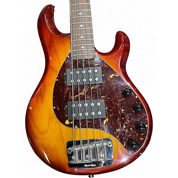Used Ernie Ball Music Man StingRay 5 Special HH HOT HONEY Electric Bass Guitar