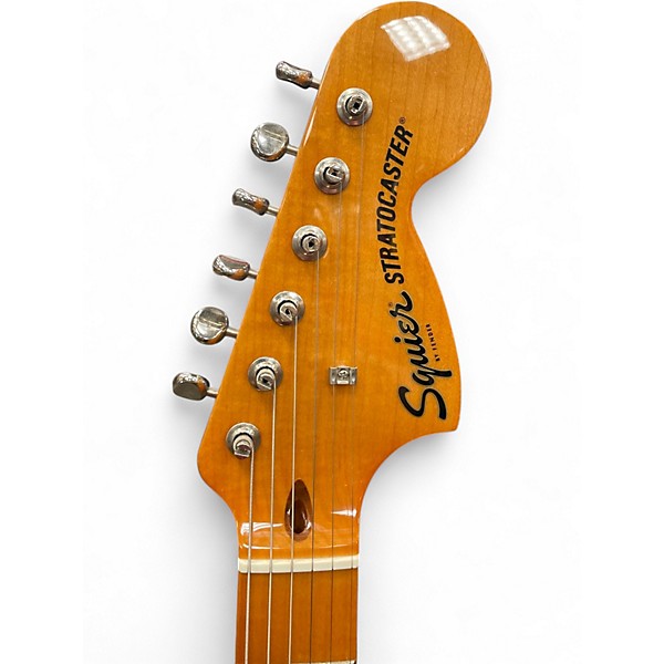 Used Squier Classic vibe 70s Stratocaster Black Solid Body Electric Guitar