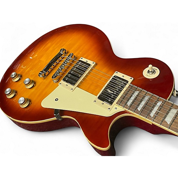 Used 2022 Epiphone Les Paul Standard 2 Tone Sunburst Solid Body Electric Guitar