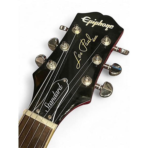 Used 2022 Epiphone Les Paul Standard 2 Tone Sunburst Solid Body Electric Guitar