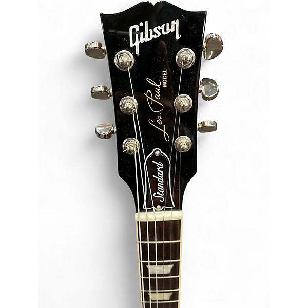 Used Gibson Les Paul Standard Black Solid Body Electric Guitar