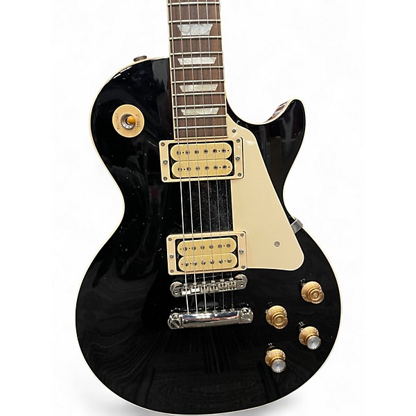 Used Gibson Les Paul Standard Black Solid Body Electric Guitar