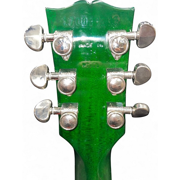 Used Gibson Les Paul Classic Left Handed Trans Green Electric Guitar