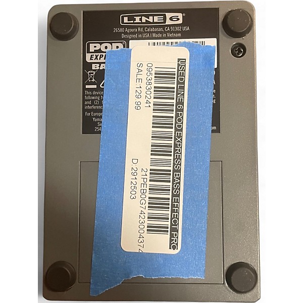 Used Line 6 Pod Express Bass Effect Processor