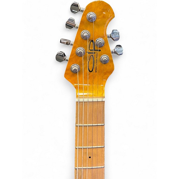 Used OLP MM1 Amber Solid Body Electric Guitar