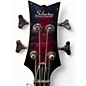 Used Schecter Guitar Research Stiletto Elite 4 String Red Electric Bass Guitar