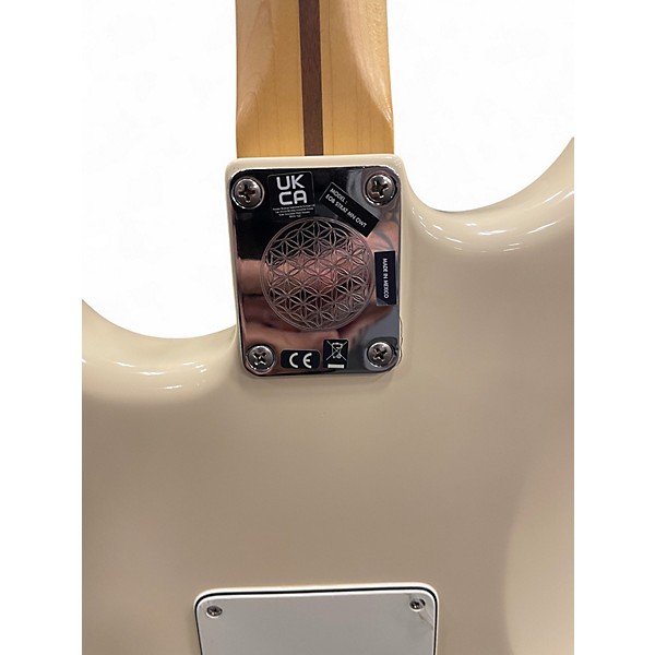 Used Fender EOB SUSTAINER STRATOCASTER Olympic White Solid Body Electric Guitar