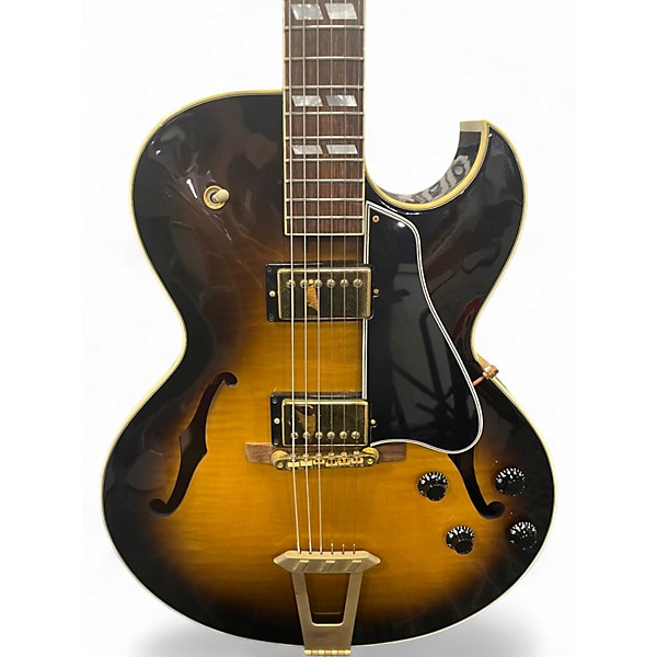 Used Gibson ES175 2 Color Sunburst Hollow Body Electric Guitar