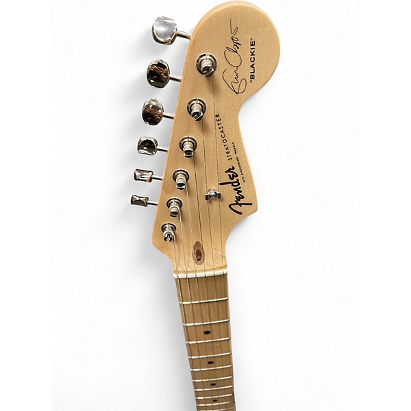 Used Fender Artist Series Eric Clapton Stratocaster Black Solid Body Electric Guitar