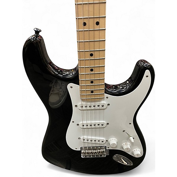 Used Fender Artist Series Eric Clapton Stratocaster Black Solid Body Electric Guitar