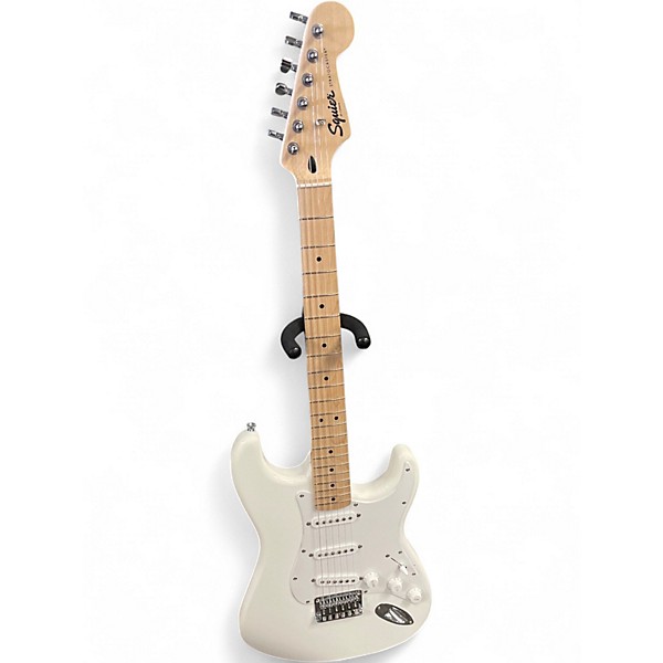 Used Squier SONIC STRATOCASTER WHITE Solid Body Electric Guitar