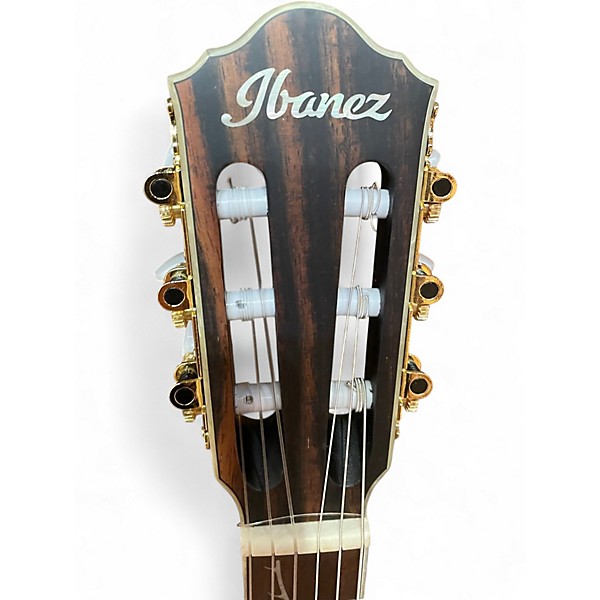 Used Ibanez TOD10NLTKF Black Nylon String Acoustic Guitar