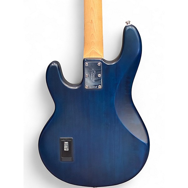 Used Sterling by Music Man Sub 4 Trans Blue Electric Bass Guitar