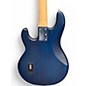 Used Sterling by Music Man Sub 4 Trans Blue Electric Bass Guitar