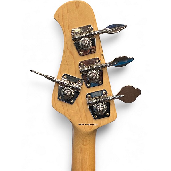 Used Sterling by Music Man Sub 4 Trans Blue Electric Bass Guitar