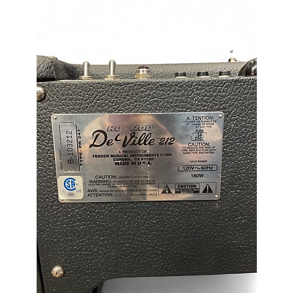 Used Fender Hot Rod Deville 60W 2x12 Tube Guitar Combo Amp