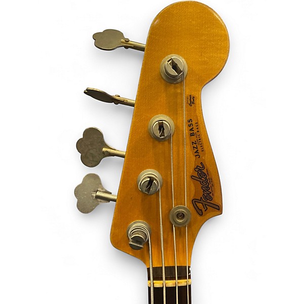 Vintage 2015 Fender Jaco Pastorius Signature Relic Jazz Bass Aged Sunburst Electric Bass Guitar