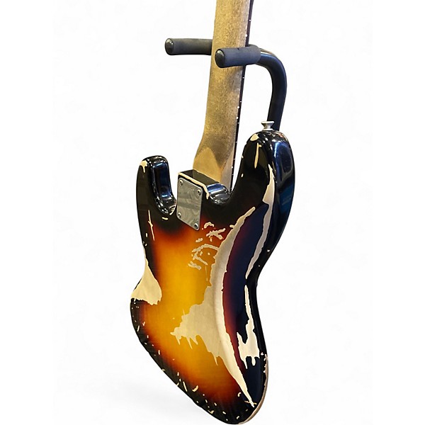 Vintage 2015 Fender Jaco Pastorius Signature Relic Jazz Bass Aged Sunburst Electric Bass Guitar