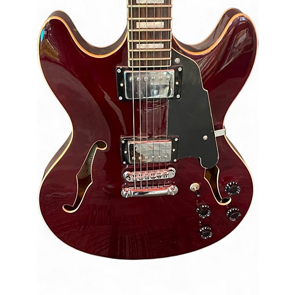 Used D'Angelico Premier Series DC Wine Red Hollow Body Electric Guitar