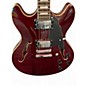 Used D'Angelico Premier Series DC Wine Red Hollow Body Electric Guitar