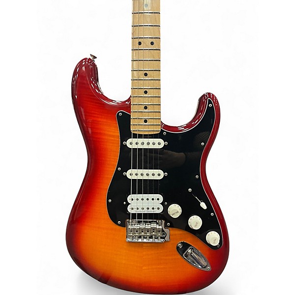 Used Fender Player Plus Stratocaster Plus Top HSS Crimson Red Burst Solid Body Electric Guitar