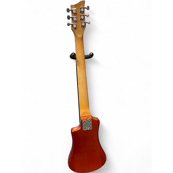 Used Hofner Contemporary Series Shorty Metallic Orange Solid Body Electric Guitar