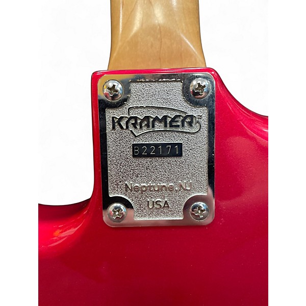 Vintage 1980s Kramer Focus 3000 MAGENTA Solid Body Electric Guitar