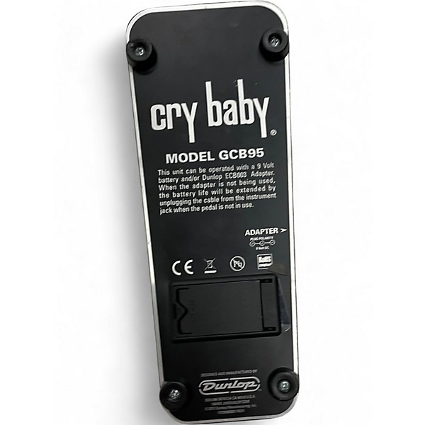 Used Dunlop GCB95 Original Crybaby Wah Effect Pedal
