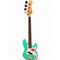Used Squier Precision Bass Surf Green Electric Bass Guitar thumbnail