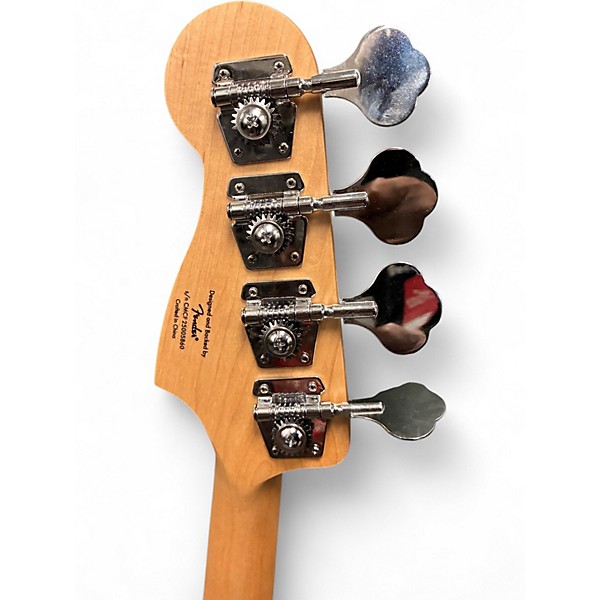 Used Squier Precision Bass Surf Green Electric Bass Guitar