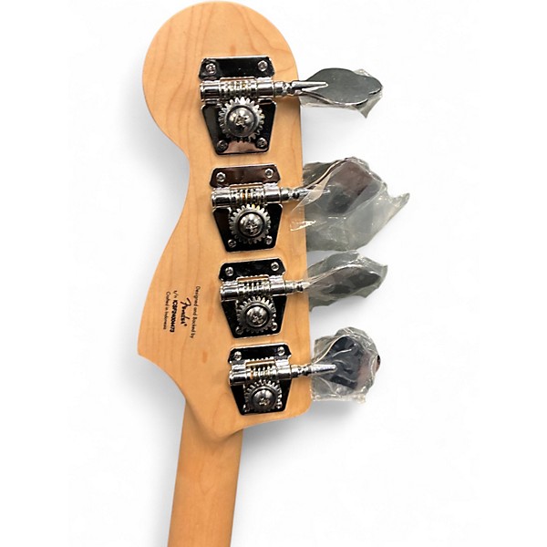 Used Squier Short Scale Vintage Modified Jaguar Gunmetal Gray Electric Bass Guitar