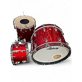 Used Ludwig 3 Piece Classic Maple Red Sparkle Drum Kit