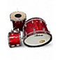 Used Ludwig 3 Piece Classic Maple Red Sparkle Drum Kit thumbnail