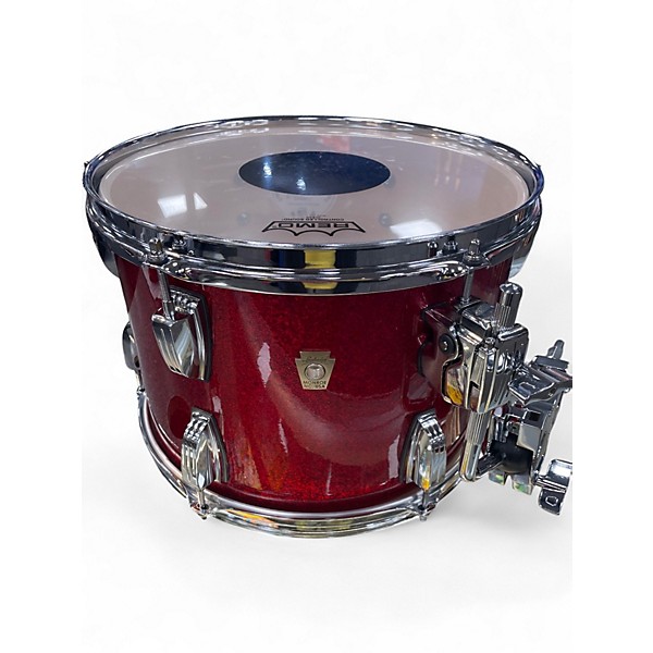 Used Ludwig 3 Piece Classic Maple Red Sparkle Drum Kit
