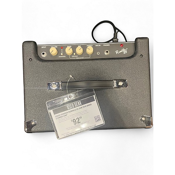 Used Fender Rumble 25 25W 1x10 Bass Combo Amp