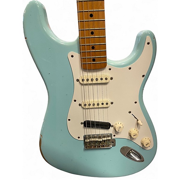 Used 2002 Fender 1950S Stratocaster Daphne Blue Solid Body Electric Guitar