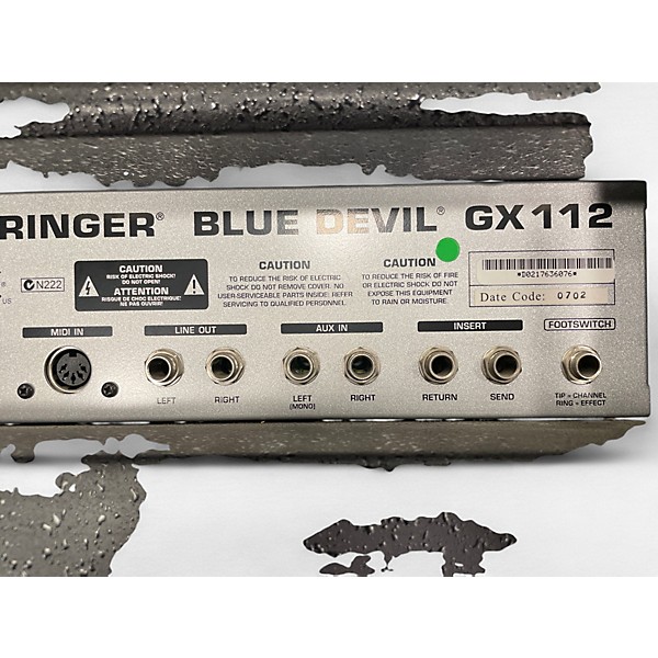 Used Behringer GX112 60W Guitar Workstation With Digital Multi Effect Guitar Combo Amp