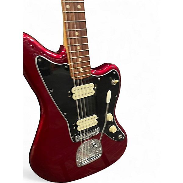 Used Fender Player Jazzmaster Chrome Red Metallic Solid Body Electric Guitar