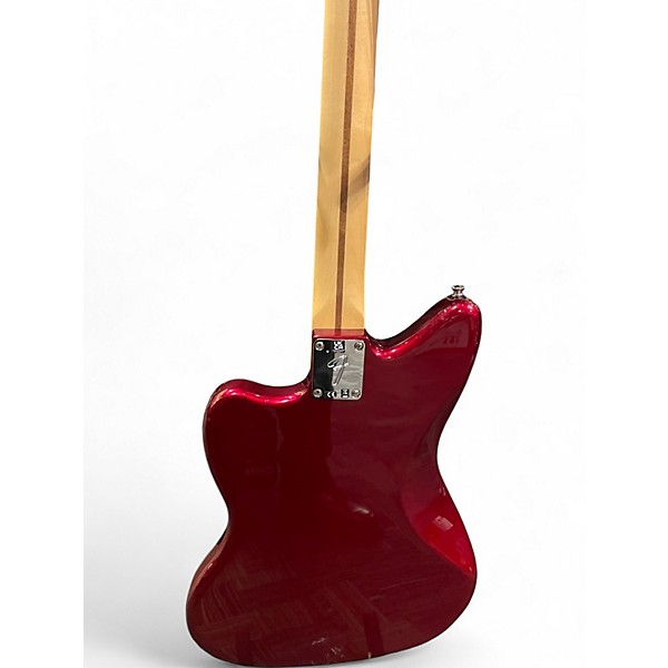 Used Fender Player Jazzmaster Chrome Red Metallic Solid Body Electric Guitar