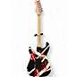 Used EVH Stripe Series Circles Black and White Solid Body Electric Guitar