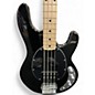 Used Sterling by Music Man SUB Stingray Satin Transparent Black Electric Bass Guitar