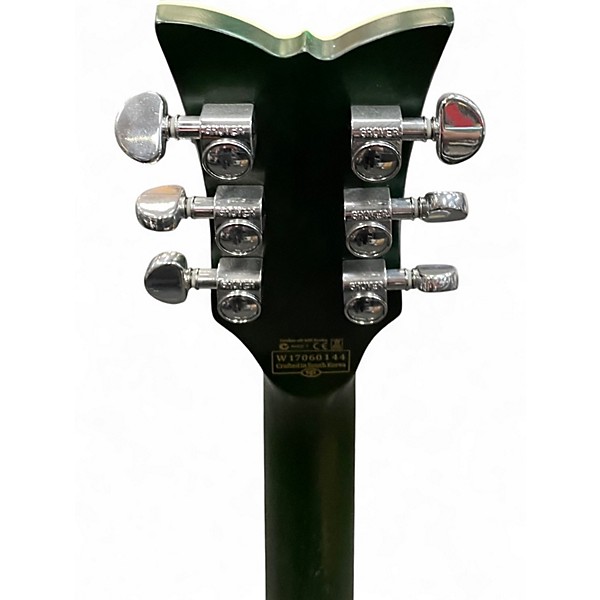 Used Schecter Guitar Research TSH1 Emerald Green Hollow Body Electric Guitar