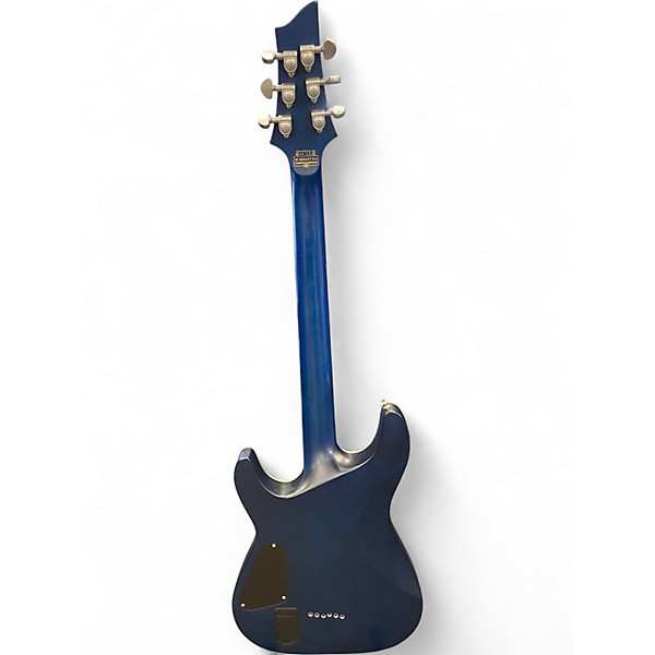 Used Schecter Guitar Research C1 Platinum Trans Blue Solid Body Electric Guitar
