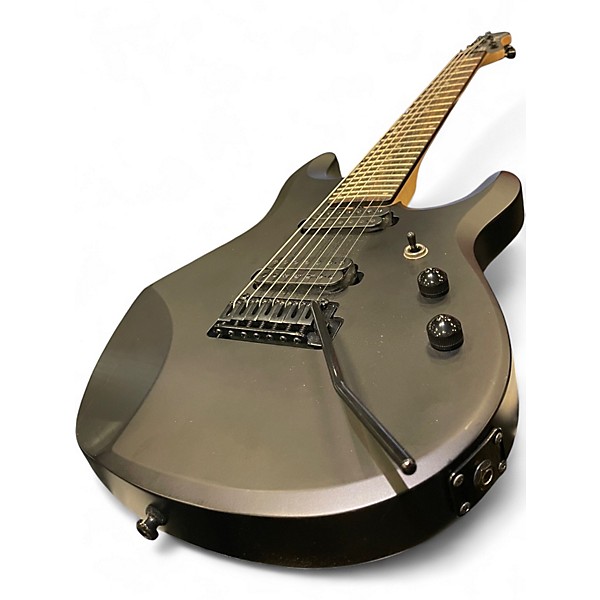 Used Sterling by Music Man John Petrucci JP157 7 String Black Solid Body Electric Guitar