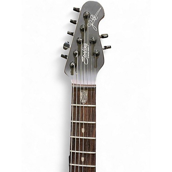 Used Sterling by Music Man John Petrucci JP157 7 String Black Solid Body Electric Guitar