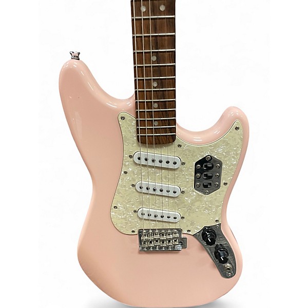 Used Squier Cyclone Shell Pink Solid Body Electric Guitar