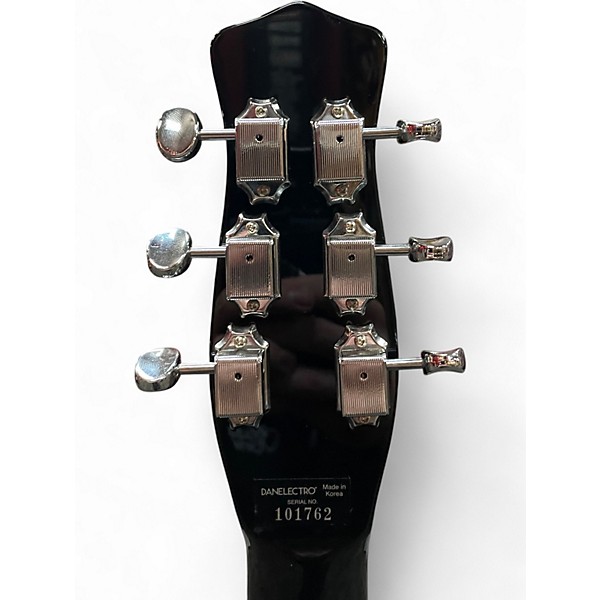 Used Danelectro 59 NOS+ BLACKOUT Purple Sparkle Solid Body Electric Guitar