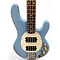 Used Sterling by Music Man Sub 4 Blue Electric Bass Guitar