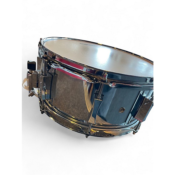 Used Pork Pie 7X13 Little Squealer Snare Chrome Silver Drum