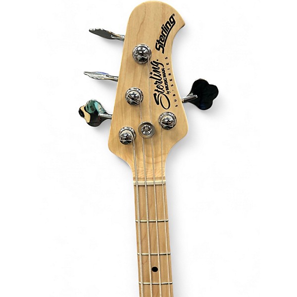 Used Sterling by Music Man Sub 4  Red Metallic Electric Bass Guitar
